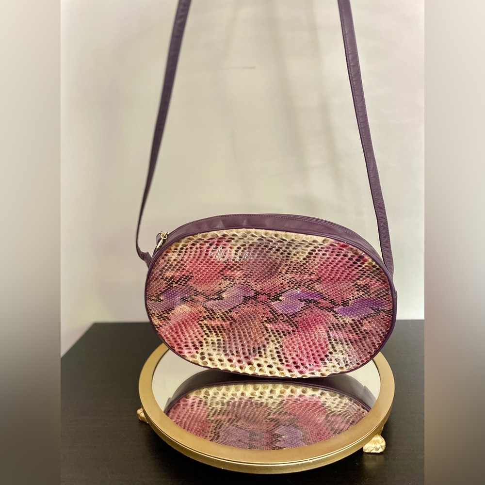 Robert Bestien Rose colored SnakeSkin shoulder bag